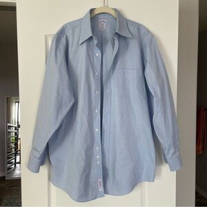Brooks Brothers 1818 Classic Dress Shirt Blue 16 33 Men’s Formal Professional